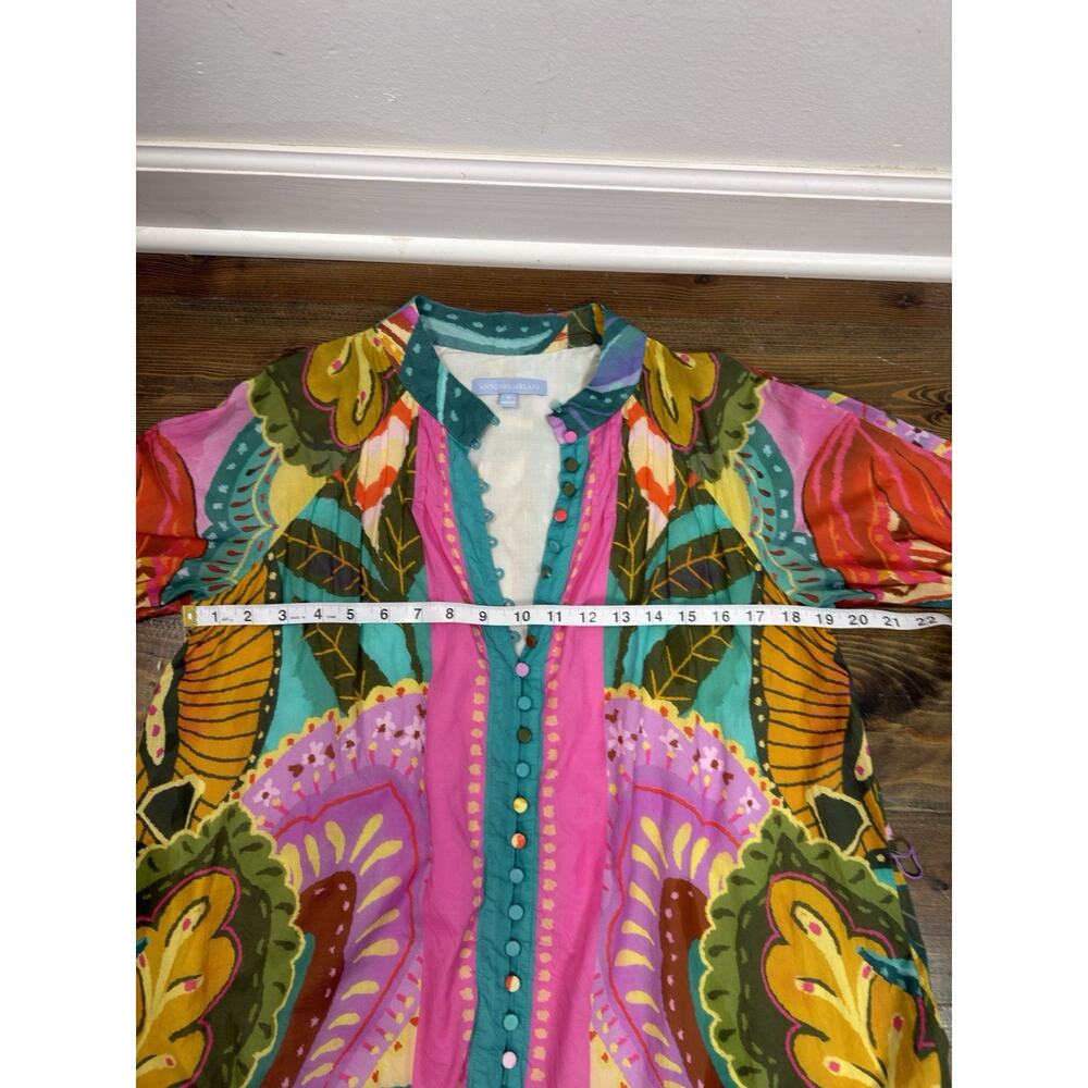 Antonio Melani Womens Dress 6 Brynn Vibrant Floral Maximalist Boho Bloom No Belt - Picture 5 of 7